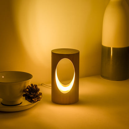 Wood Glow™｜天然木ベース・USB充電式LEDナイトライト