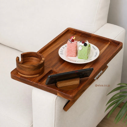 Raku Tray™｜折りたたみ式 ソファサイドトレー