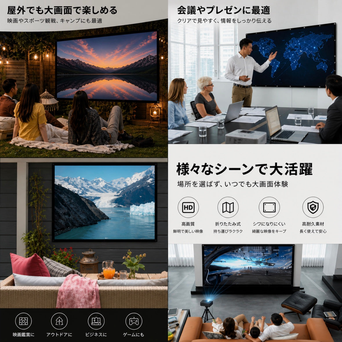 Cine Fold™｜おうちを映画館に・ポータブルスクリーン