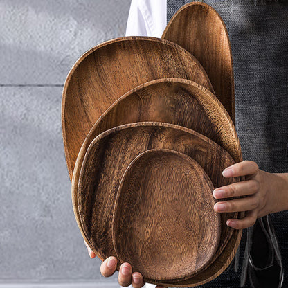 Moku Tray™｜天然木のぬくもり・アカシアウッドプレート5個セット