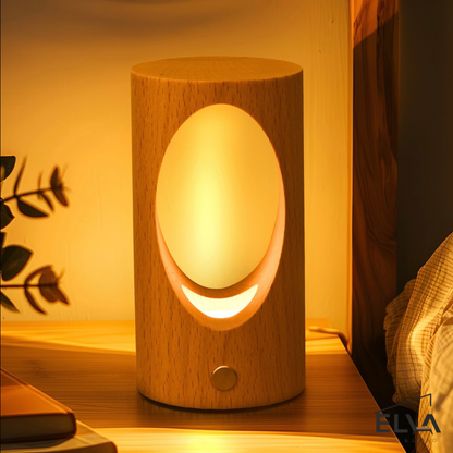Wood Glow™｜天然木ベース・USB充電式LEDナイトライト
